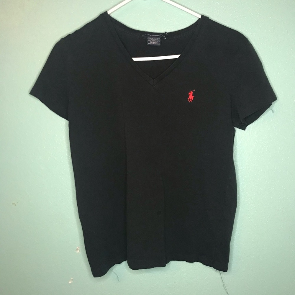 Polo. BY Ralph Lauren Black V neck shirt